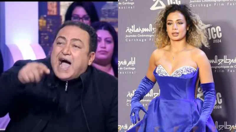 بالفيديو الممثل عاطف بن حسين ينفعل على المباشر ويهـ ـاجم الممثلة سارة الحناشي وهكذا وصفها إمام الجميع يدافع على صديقة الراحل فتحي الهداوي