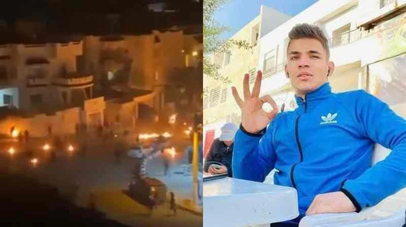 بالفيديو وفاة الشاب احمد الخلفي بطريقة مروووعة في مركز أمن حي الرياض سوسة